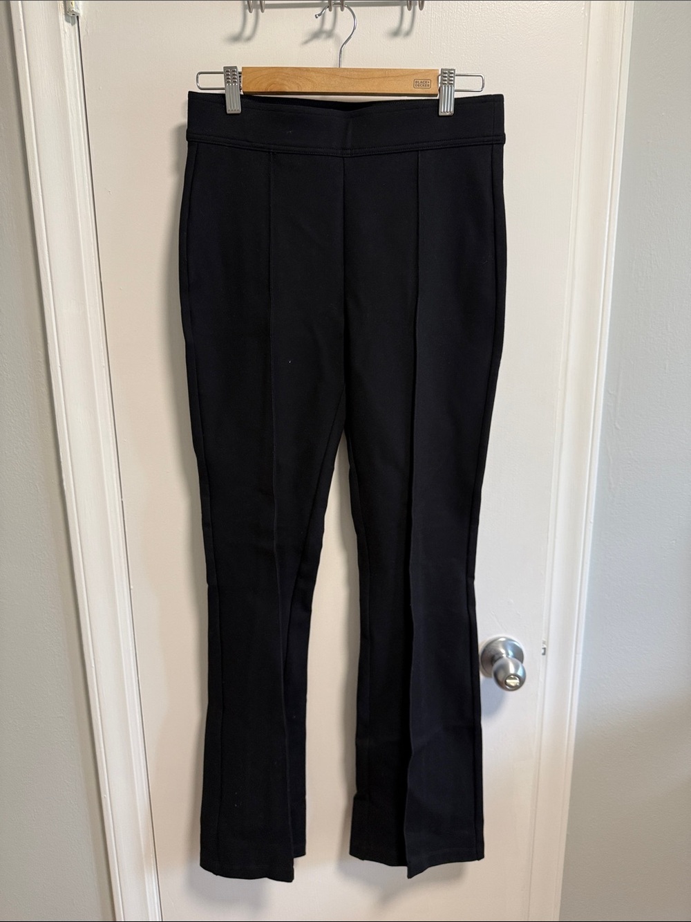 LOFT Black Boot-Cut Ponte Pants